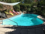8x5 meter pool.