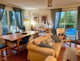 Living room with dining area
