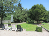 View looking down the walled garden