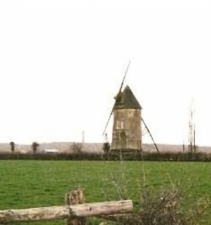 Vendee 19th Century Windmill in Saint-Sulpice-en-Pareds, France